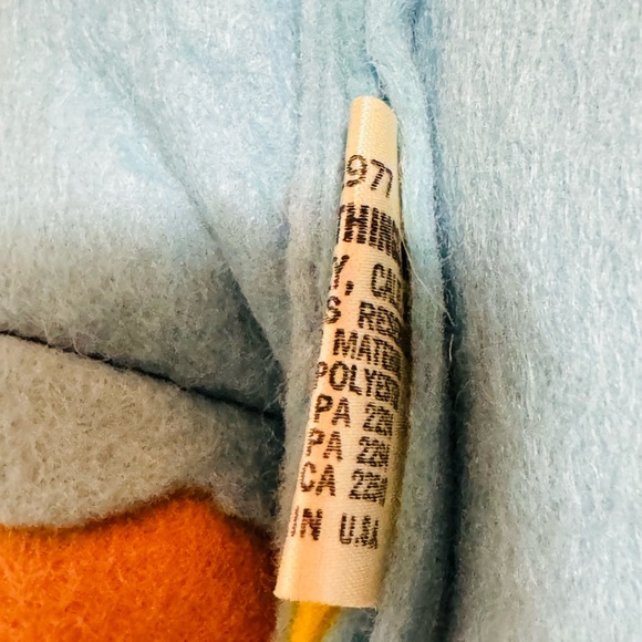 VTG Favorite Things Tennis Player Girl Felt Pillow Plush W/Tag 1977 24 Inch - Picture 8 of 8